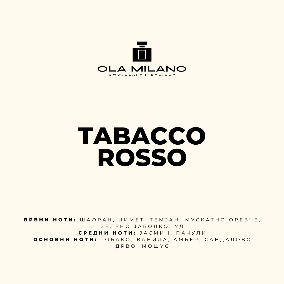 TABACCO ROSSO INSPIRED MY MANCERA RED TOBACCO 30ml