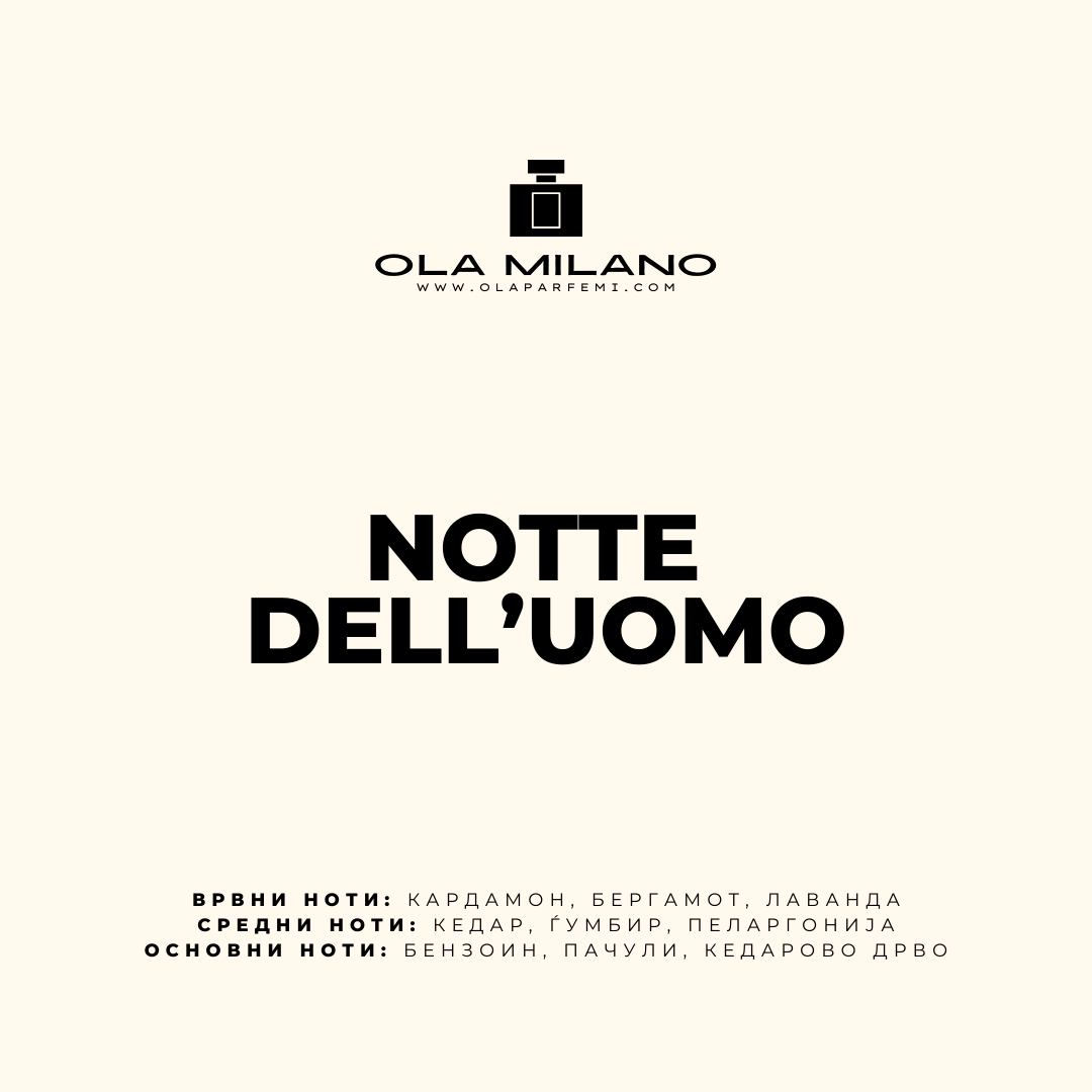 NOTTE DELL'UOMO INSPIRED BY YSL LA NUIT DE L'HOMME 30ML