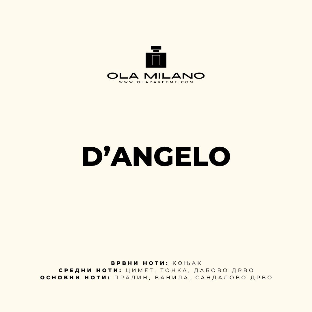 D'ANGELO INSPIRED BY KILLIAN ANGEL'S SHARE 100ML