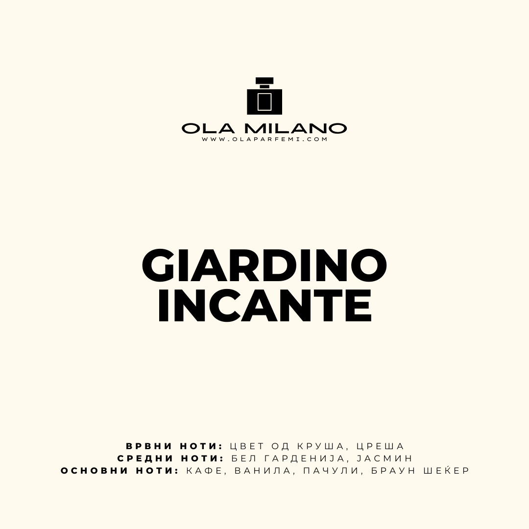 GIARDINO INCANTE INSPIRED BY GUCCI FLORA GORGEOUS GARDENIA 50ML