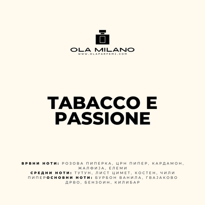TABACCO E PASSIONE INSPIRED BY ARMANI STRONGER WITH YOU TOBACCO 50ML